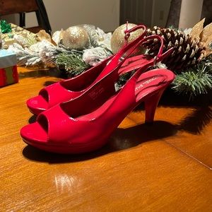 Michael Shannon red patent Leather Upper